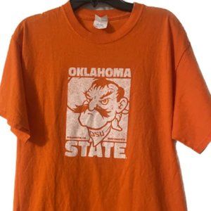 Oklahoma State OSU Men's Medium Pistol Pete Mascot Retro Shirt